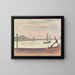 Le canal à Gravelines au crépuscule - Georges Seurat — inramlat konstverk på väggen