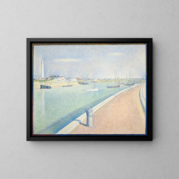 Le canal de Gravelines Petit Fort Philippe - Georges Seurat — inramlat konstverk på väggen