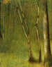 La Forêt de Pontaubert - Georges Seurat — vy av konstverket