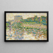 La Seine à Courbevoie - Georges Seurat — inramlat konstverk på väggen