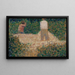 två stenvältare - Georges Seurat — inramlat konstverk på väggen