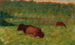 Kor i en äng - Georges Seurat — vy av konstverket