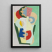 Bouquet de fleurs - Georges Valmier — inramlat konstverk på väggen