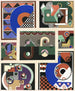 Collection dekorer och färger Pl02 - Georges Valmier — vy av konstverket