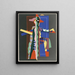 Collection dekorer och färger Pl13 - Georges Valmier — inramlat konstverk på väggen