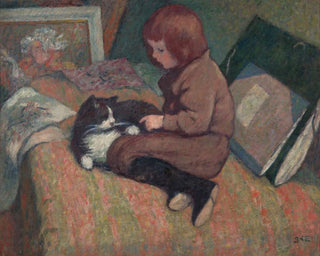 Georges dEspagnat - LEnfant au chat.webp