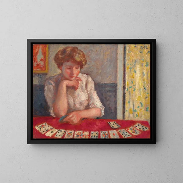 Les cartes - Georges d'Espagnat — inramlat konstverk på väggen