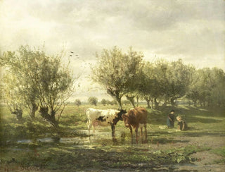 Gerard Bilders - Cows at a pond.webp