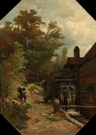 Gerard Bilders - Jacob van Ruisdael Sketching a Watermill.webp