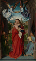 Vierge à l'Enfant med fyra änglar - Gerard David — vy av konstverket