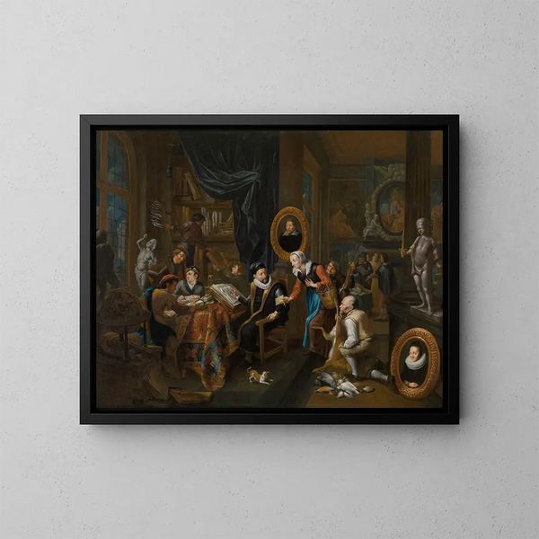 Le Collectionneur - Gerard Thomas — inramlat konstverk på väggen