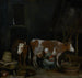 En tjänarinna som behandlar en ko i en lada - Gerard ter Borch — vy av konstverket