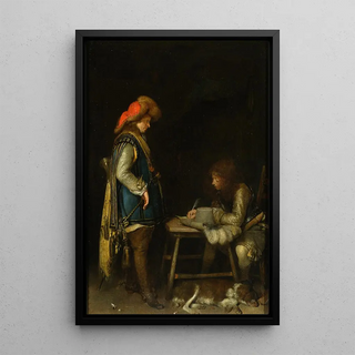 Gerard ter Borch - Officer writing a letter.webp