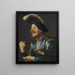 En violinist som skrattar - Gerard van Honthorst — inramlat konstverk på väggen