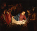 Adoration des bergers - Gerard van Honthorst — vy av konstverket