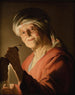 En gammal kvinna - Gerard van Honthorst — vy av konstverket