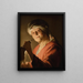 En gammal kvinna - Gerard van Honthorst — inramlat konstverk på väggen