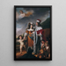 Louise Henriette leder Friedrich Wilhelm, kurfurst av Brandenburg, till sina föräldrar - Gerard van Honthorst — inramlat konstverk på väggen