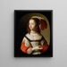 Portrait de Sophie Princesse Palatine - Gerard van Honthorst — inramlat konstverk på väggen