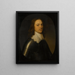 Porträtt av en officer - Gerard van Honthorst — inramlat konstverk på väggen