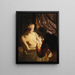 La chasse aux puces - Gerard van Honthorst — inramlat konstverk på väggen