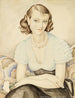 Portrait av en ung kvinna - Gerda Wegener — vy av konstverket