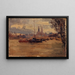 La Seine vid Invalides-bron, översvämningar 1910 - Germain Eugène Bonneton — inramlat konstverk på väggen