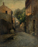 La rue de la Fontaine-Mulard place de Rungis - Germain Eugène Bonneton — vy av konstverket