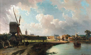 Gerrit Adriaensz Berckheyde - View of The Hague from the Delftse Vaart in the Seventeenth Century.webp