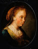 Porträtt av en ung flicka - Gerrit Dou — vy av konstverket