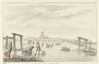 Gerrit Grasdorp - Wintergezicht te Boom van het Zwarte Water bij Zwolle.webp