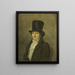 Portrait av Jean Bernard, konstsamlaren och målare i Amsterdam - Gerrit Jan Michalis — inramlat konstverk på väggen