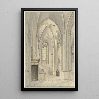 Gerrit Lamberts - Interieur van de kerk van Rhenen.webp