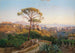 Panorama av Neapel med Capodimonte och Vesuvius i fjärran - Giacinto Gigante — vy av konstverket