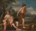 Adam och Eva med Kain och Abel - Giacinto Gimignani — vy av konstverket