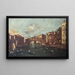 Vue du pont du Rialto Venise - Giacomo Guardi — inramlat konstverk på väggen
