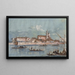 L'île de la Certosa - Giacomo Guardi — inramlat konstverk på väggen