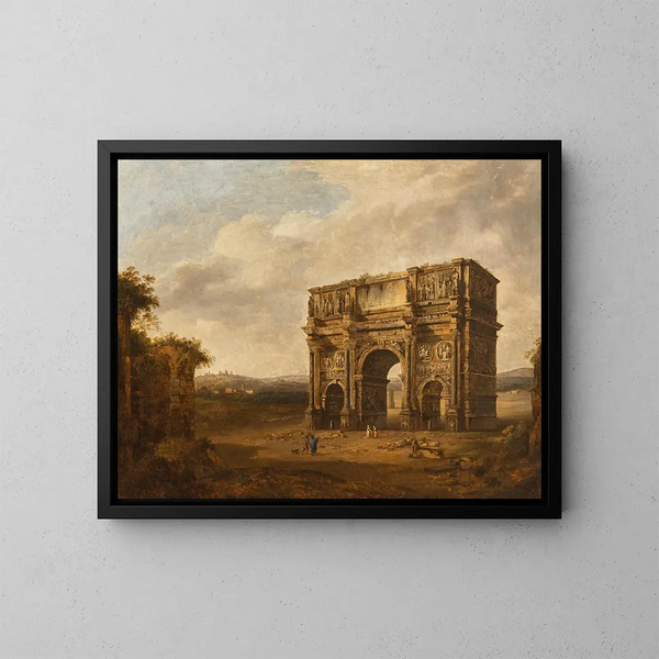 L'arc de Constantin - Giacomo van Lint — inramlat konstverk på väggen