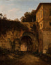 Ruins of the Roman Forum. La route de S. Bonaventura à Campo Vaccino. - Giambattista Bassi — vy av konstverket