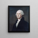 George Washington - Gilbert Stuart — inramlat konstverk på väggen