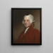 John Adams - Gilbert Stuart — inramlat konstverk på väggen