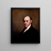 John Quincy Adams - Gilbert Stuart — inramlat konstverk på väggen