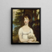 Marie Barry - Gilbert Stuart — inramlat konstverk på väggen