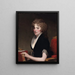 Portrait of Anne Willing Bingham - Gilbert Stuart — inramlat konstverk på väggen