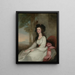 Portrait of Eleanor Gordon - Gilbert Stuart — inramlat konstverk på väggen