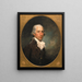 porträtt av Gabriel Manigault - Gilbert Stuart — inramlat konstverk på väggen