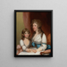 Mme Samuel Dick och hennes dotter - Gilbert Stuart — inramlat konstverk på väggen