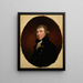 Portrait de Robert Livingston - Gilbert Stuart — inramlat konstverk på väggen