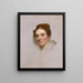 Portrait d'une dame - Gilbert Stuart — inramlat konstverk på väggen
