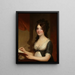 Portrait av en ung kvinna - Gilbert Stuart — inramlat konstverk på väggen